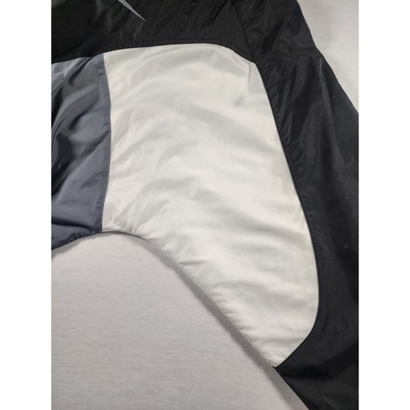 VINTAGE Nike Tracksuit Set XL Black/White Baggy Big Swoosh Windbreaker Retro 90s - Picture 13 of 16